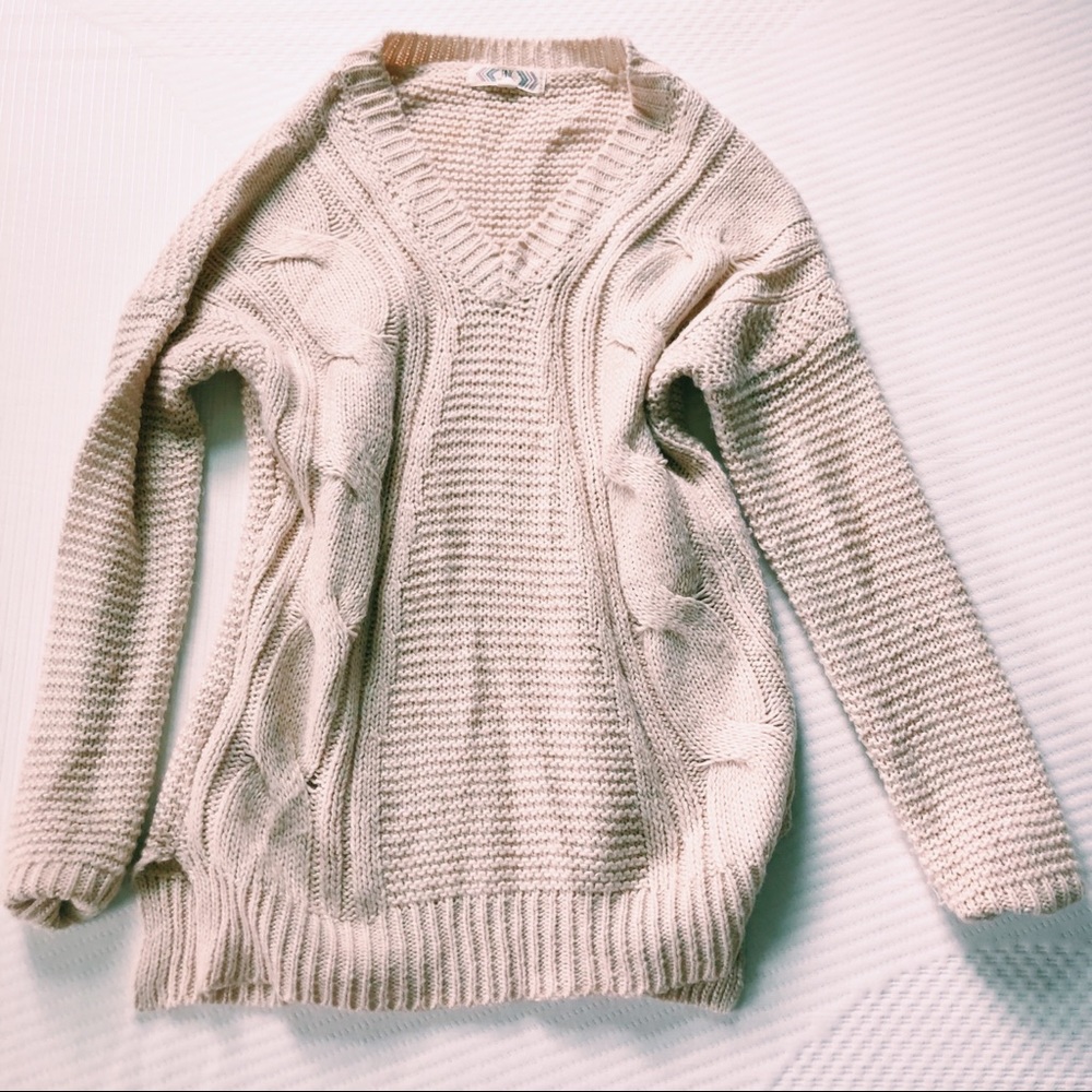 Cream Knit Sweater